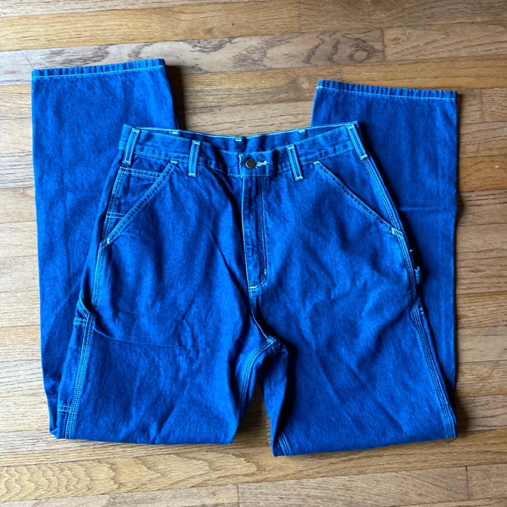 Carhartt Mens Original Dungarees Jeans 33 x 34
